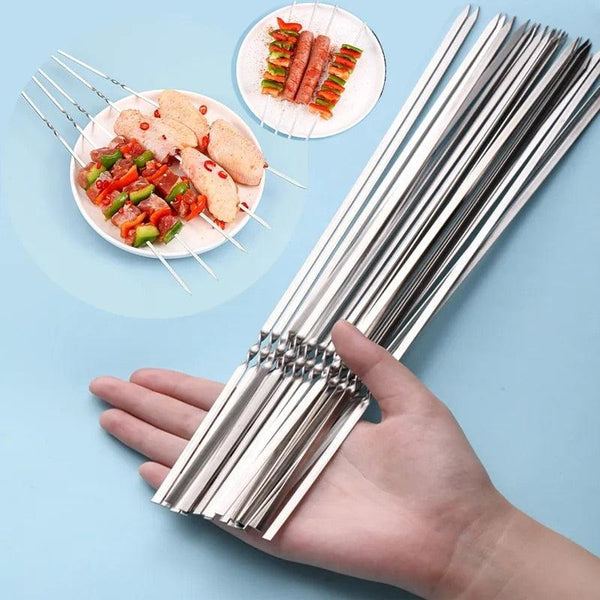10-20Pcs Stainless Steel Barbecue Skewer