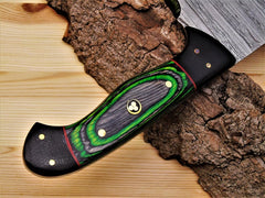 Hand-Forged Damascus Steel Knife 9" Cleaver