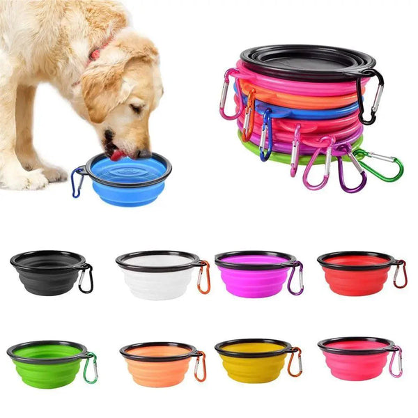 Collapsible Silicone Travel Bowl For Dog